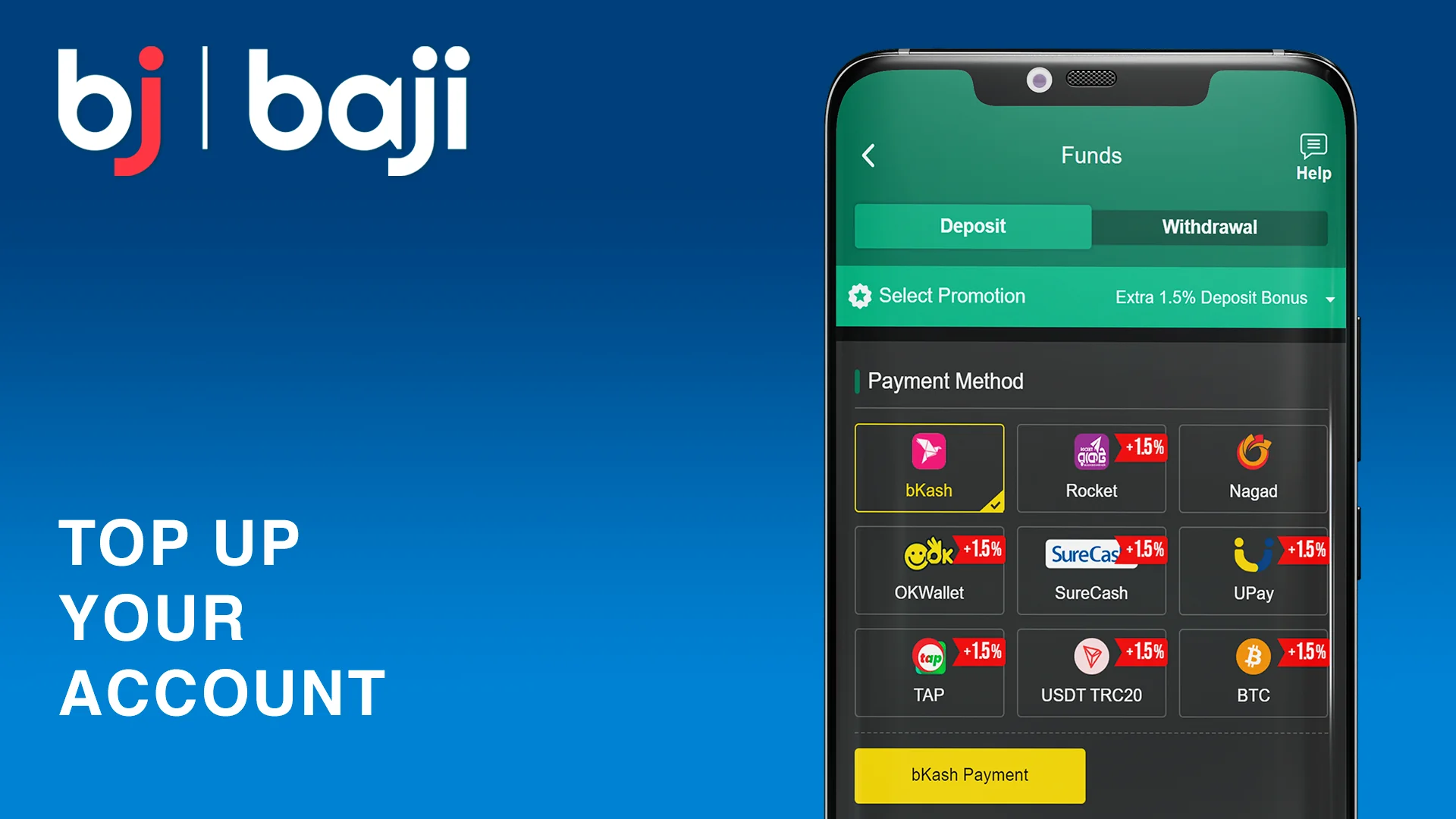 Top Up Baji Account